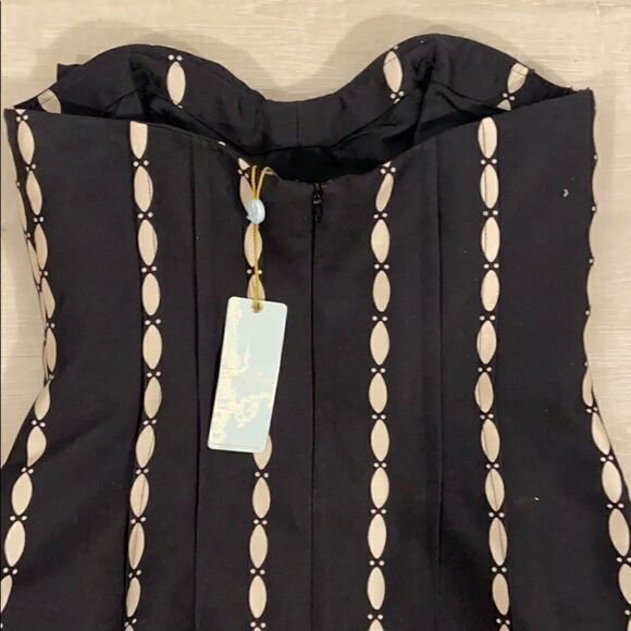 NWT Tracy Reese Strapless Bow Front Cocktail Dress - Picture 9 of 12